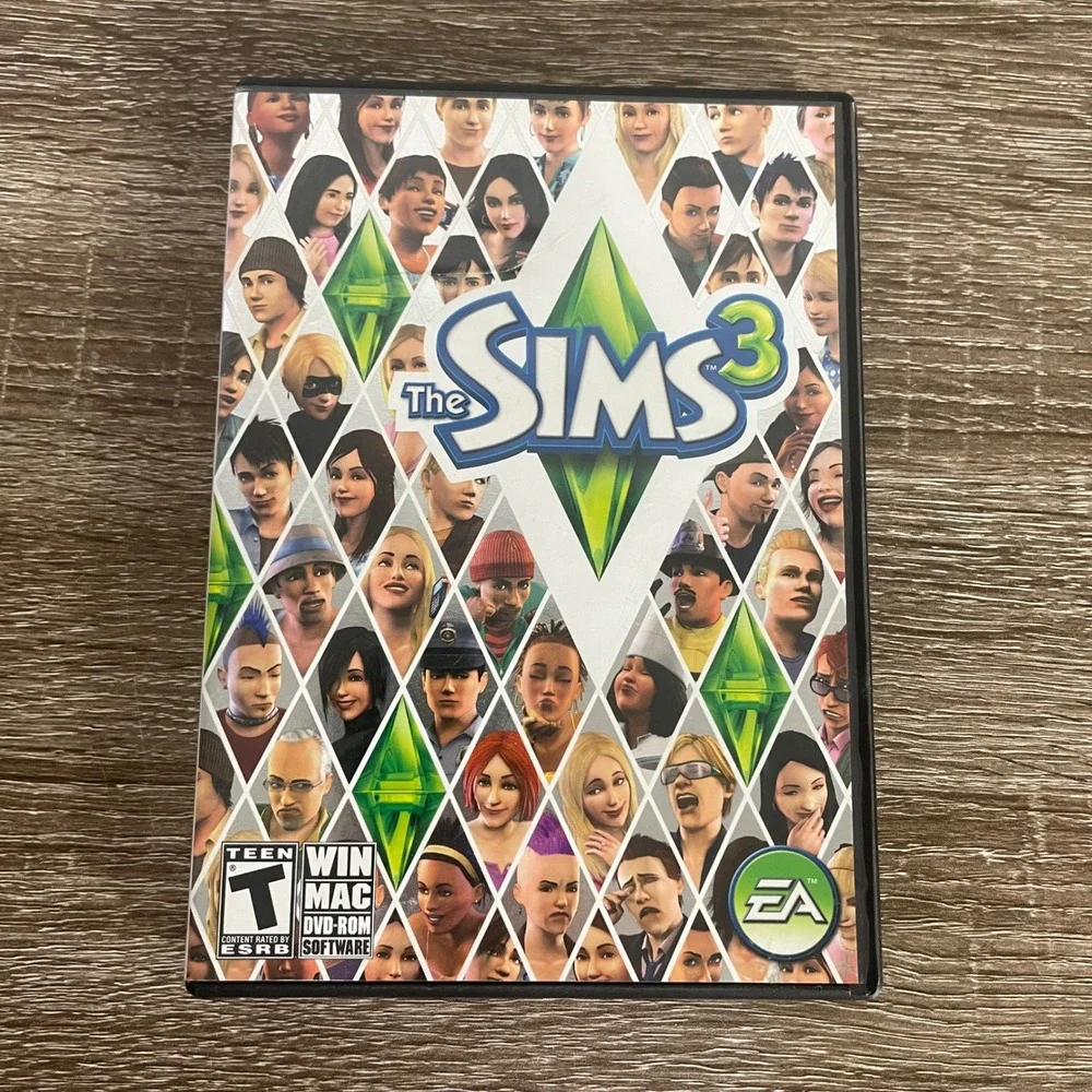 The Sims 3 PC Mac DVD ROM Game EA 2009 Disc Case Manual Tested Life Simulation